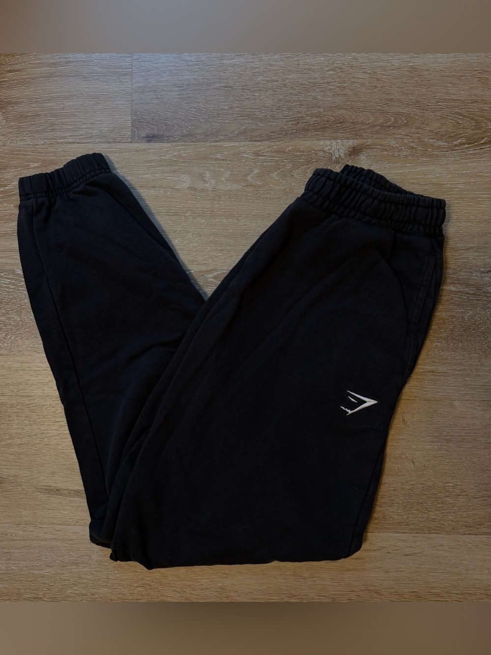 Gymshark Crest Joggers Black Track Pants Size XS